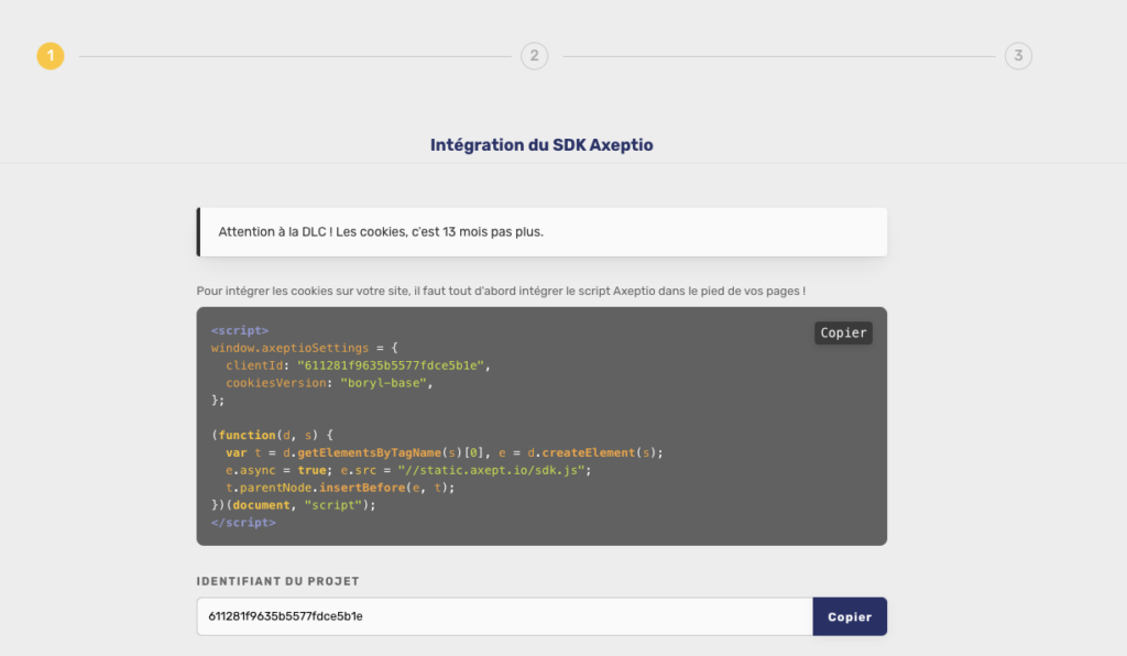 Intégration du module Axeptio sur Prestashop