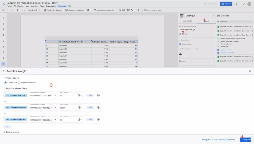 Utiliser la mise en forme conditionnelle sur un tableau (cas pratique 8)